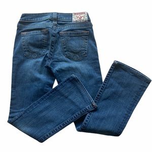 ⬇️REDUCED True Religion Low Rise Flare Med Wash 25 EUC